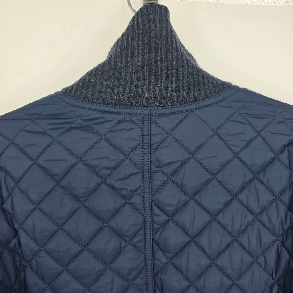 Southern Tide Mens Quilted Bomber Jacket Navy Blue Full Zip Small - Picture 7 of 10